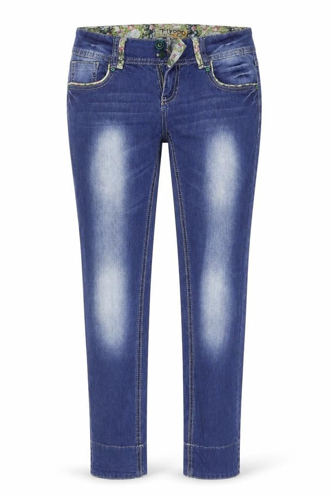 TINDDO Womens Blue   Skinny Jeans Size 28 L30.5 in