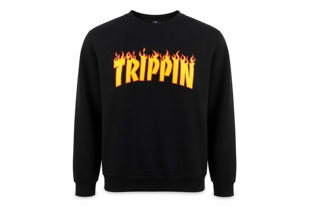 Front view of H&M men’s black jumper, size M
