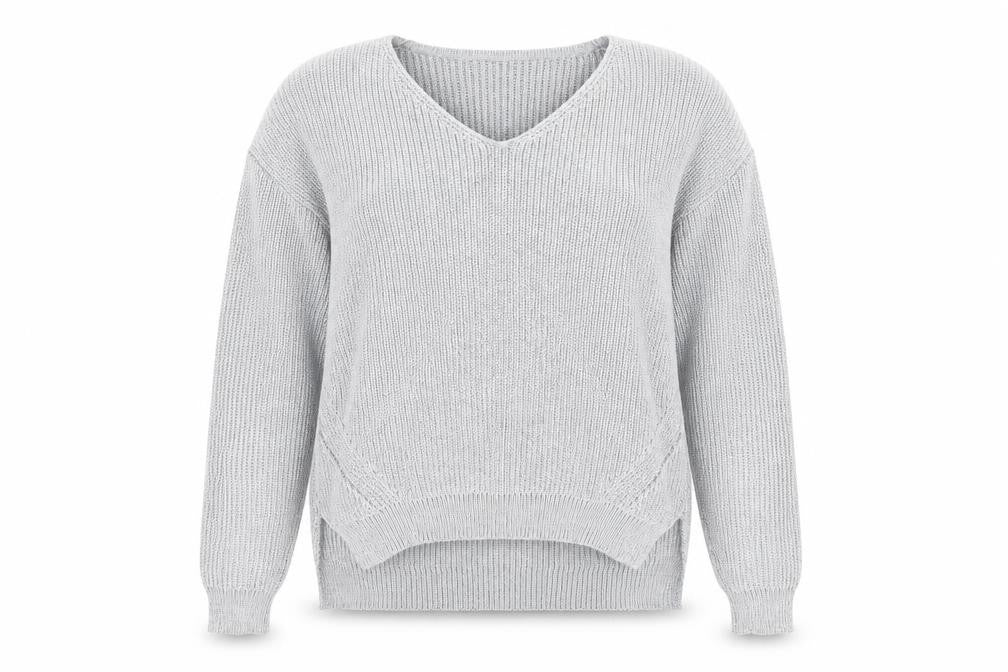 Front view of Primark women’s grey jumper, size L