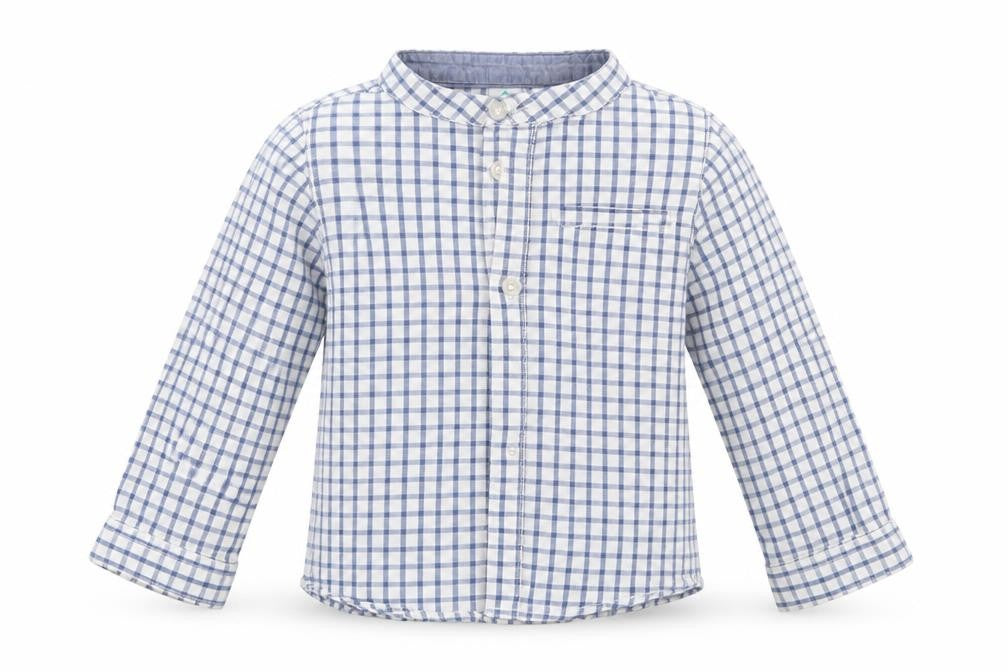 TEX Boys White Check  Basic Button-Up Size 2 Years