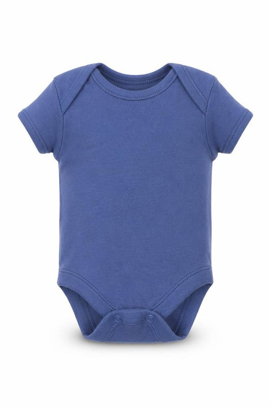 Front view of Primark Baby Blue Babygrow One-Piece Size Newborn - Tiny baby