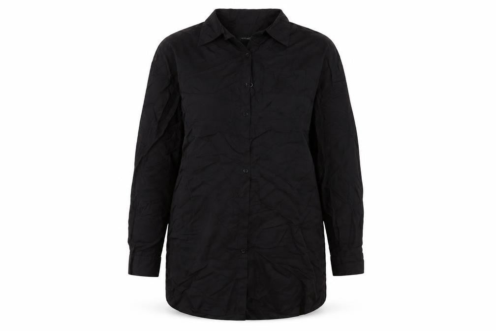 SHEIN Womens Black   Tunic Button-Up Size 8