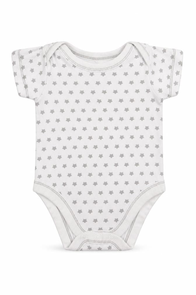 Lilly & Dan Baby Grey Geometric  Romper One-Piece Size 3-6 Months  - Star Print