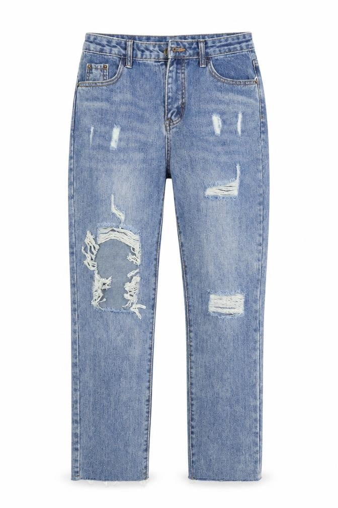Preworn Womens Blue   Straight Jeans Size L L26 in