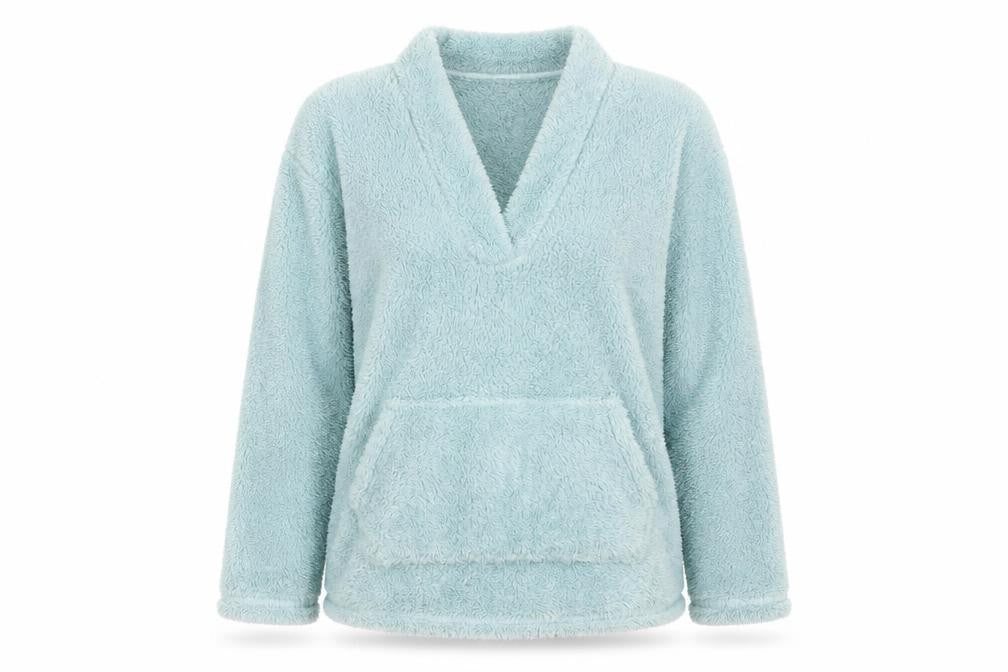 Front view of F&F women’s green jumper, size M