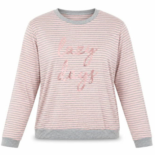 Dorothy Perkins Womens Pink Striped  Top Pyjama Top Size M