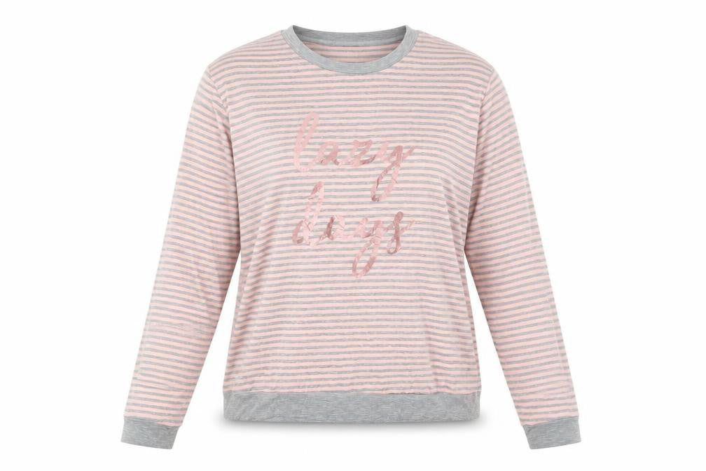 Dorothy Perkins Womens Pink Striped  Top Pyjama Top Size M