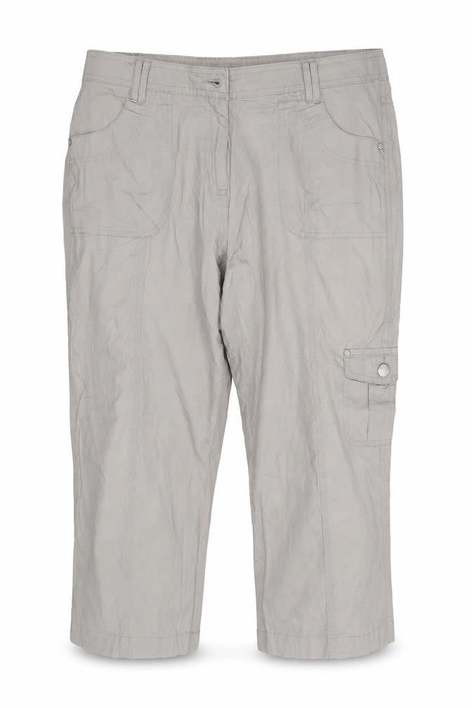 Bexleys Womens Grey   Cropped Trousers Size 34 in L21 in