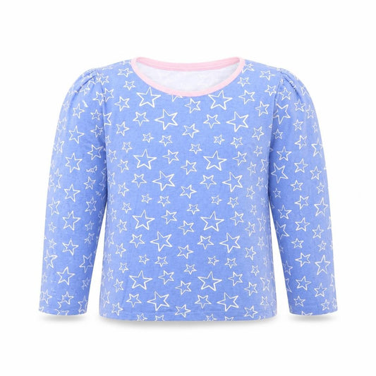 George Girls Blue Spotted  Cami Pyjama Top Size 6 Years