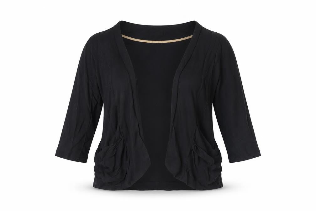 Front view of Next women’s black jacket, size UK 10