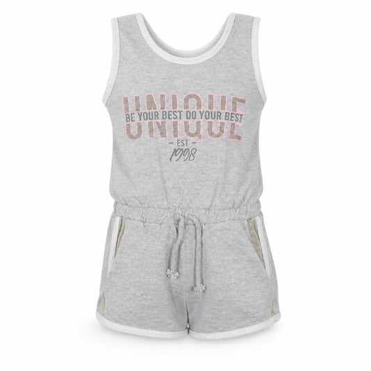 pep & Co Girls Grey   Playsuit One-Piece Size 7 Years