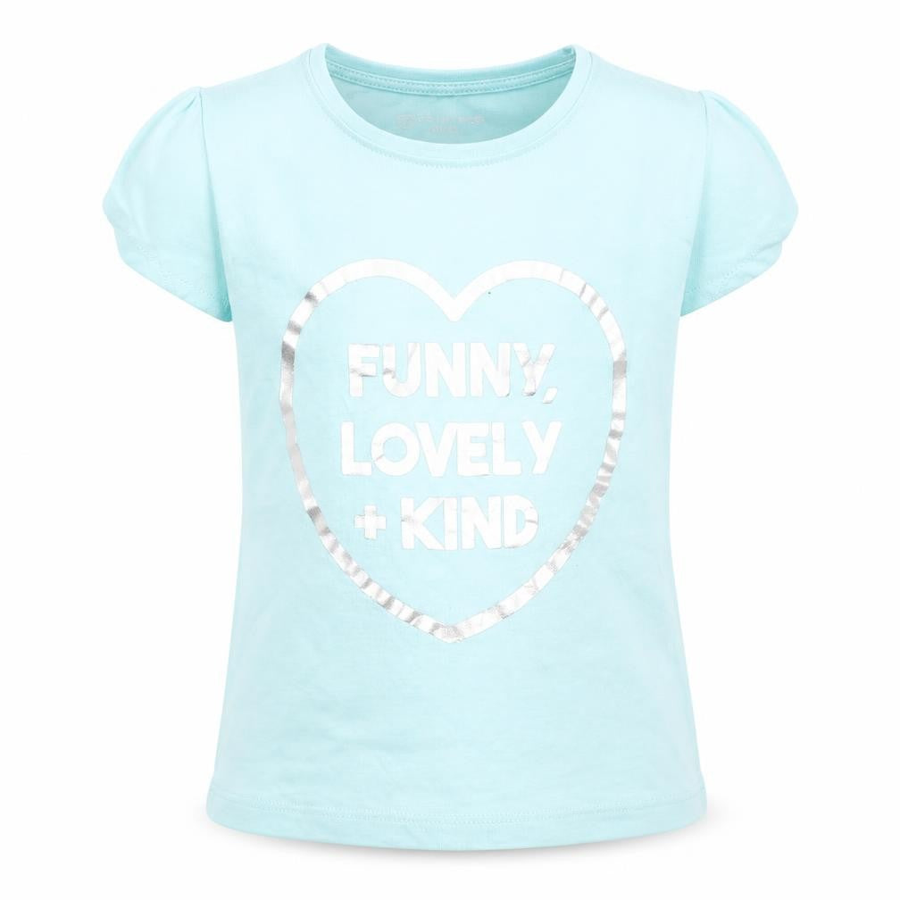 Front view of Primark boys’ blue basic t-shirt, size 2-3, years