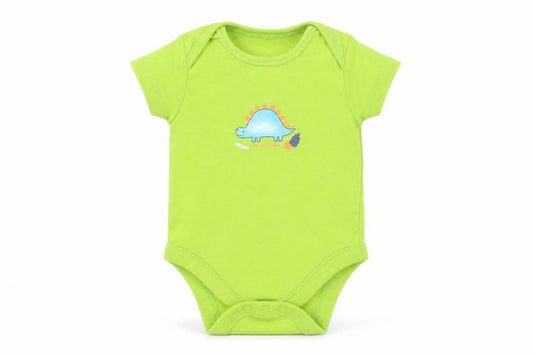 Front view of George Baby Green Babygrow One-Piece, size 12, Months
