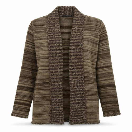 Elegant Womens Grey  Knit Cardigan Jumper Size L
