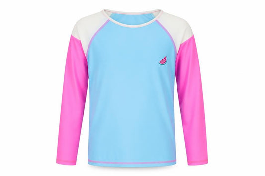 Front view of F&F girls’ multicoloured basic t-shirt, size 9-10, years