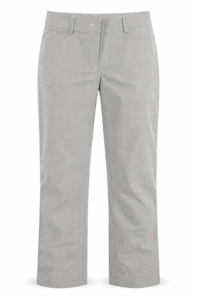 Absolu Womens Grey Striped  Trousers  Size 30 in L32 in