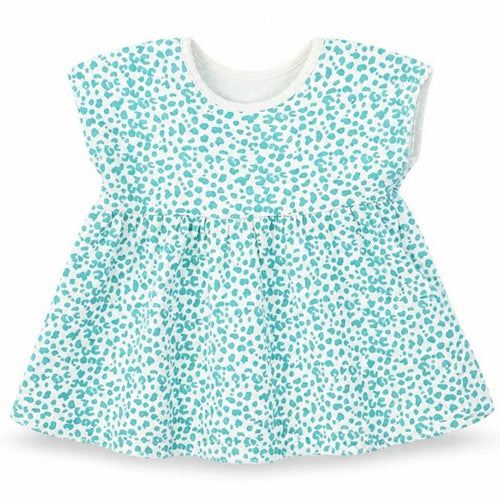 George Girls White Animal Print Jersey Skater Dress  Size 5-6 Years