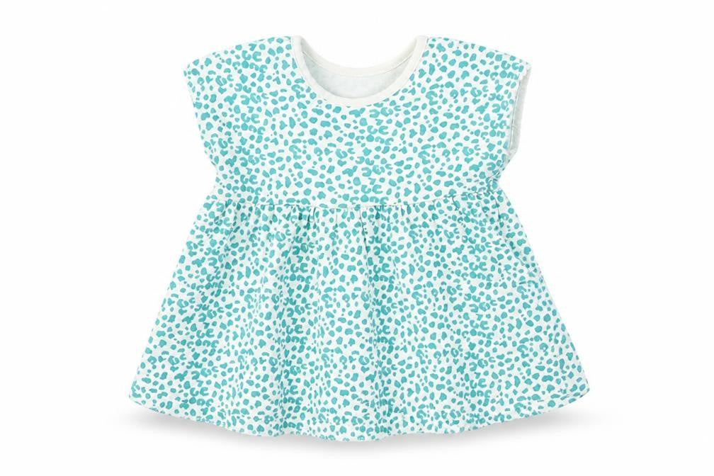George Girls White Animal Print Jersey Skater Dress  Size 5-6 Years