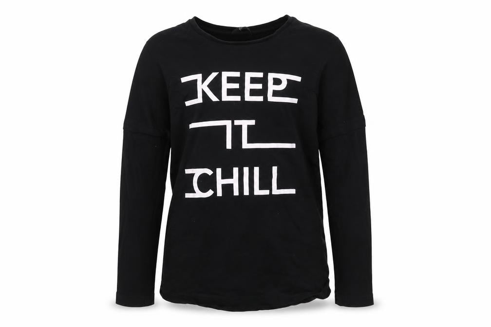 Front view of George boys’ black pullover sweatshirt, size 7-8, years
