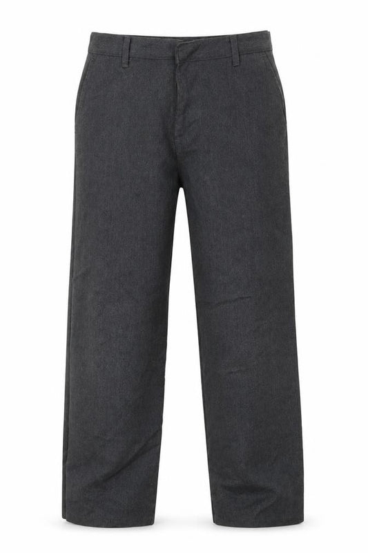 Front view of George boys’ grey trousers, size 9, years