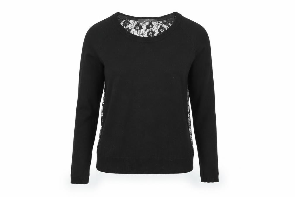 Front view of Limited women’s black jumper, size UK 10