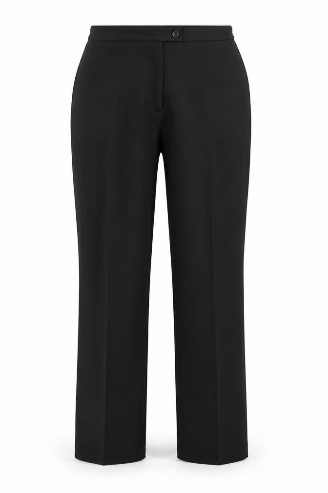 Front view of Paul Separates women’s black trousers, size UK 12, 28-inch leg
