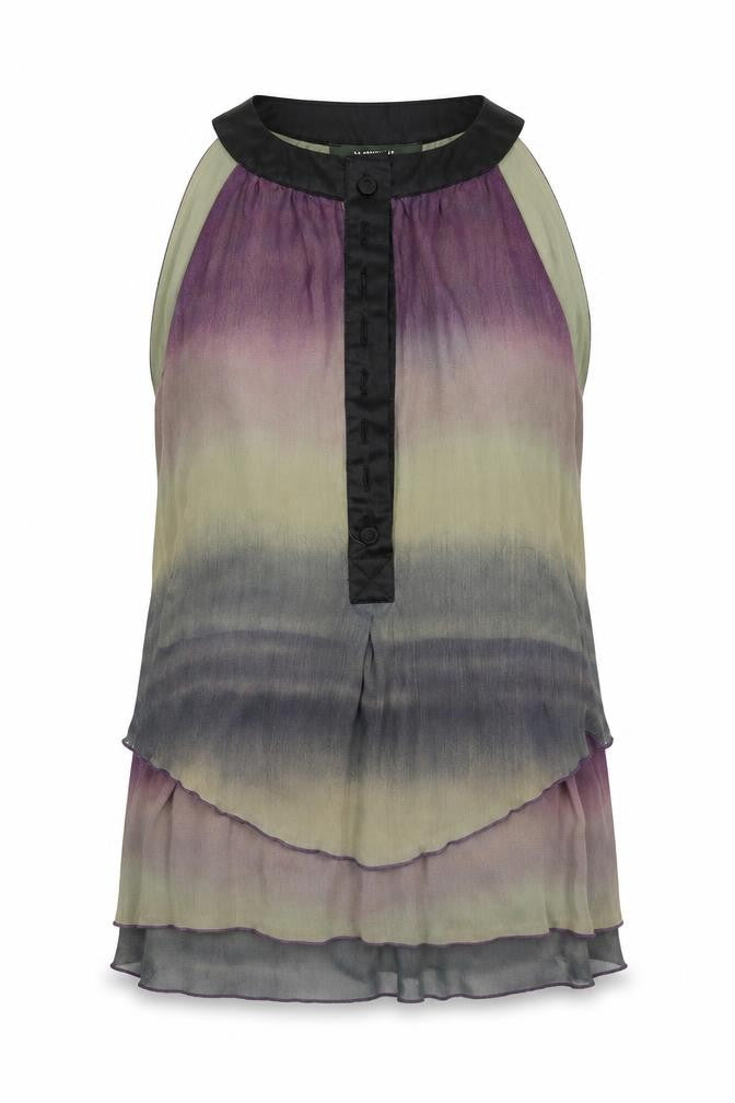 Front view of Le Redoute women’s multicoloured basic blouse, size UK 6