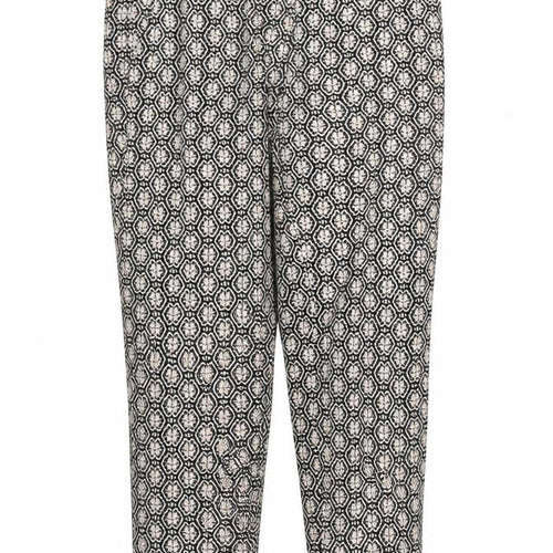 Primark Womens Pink Geometric  Capri Trousers Size 8 L24 in