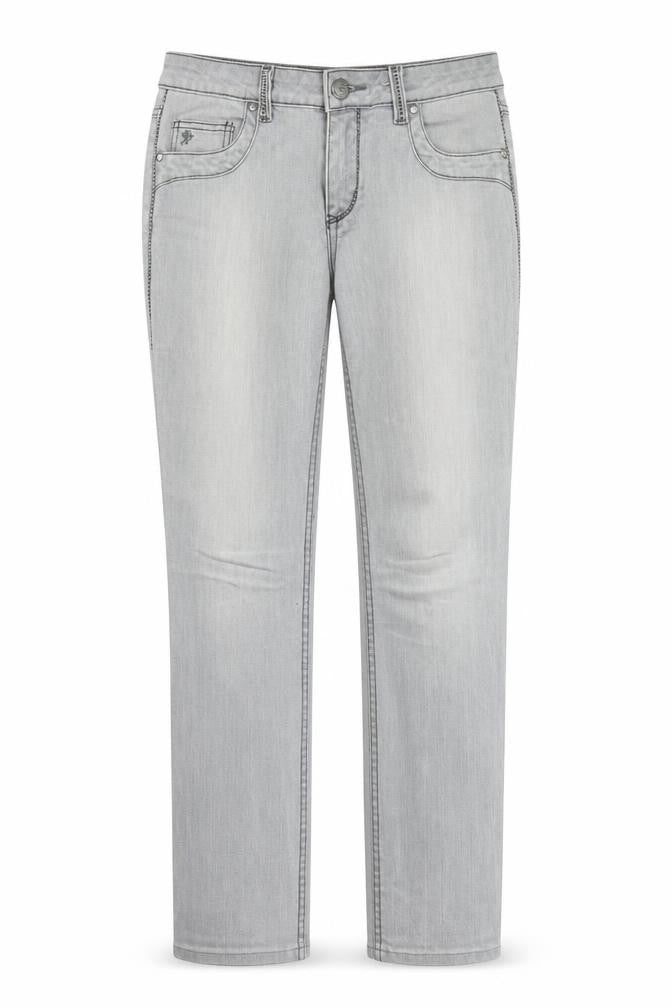 FIVE Womens Grey  Denim Straight Jeans Size 29 in L34 in