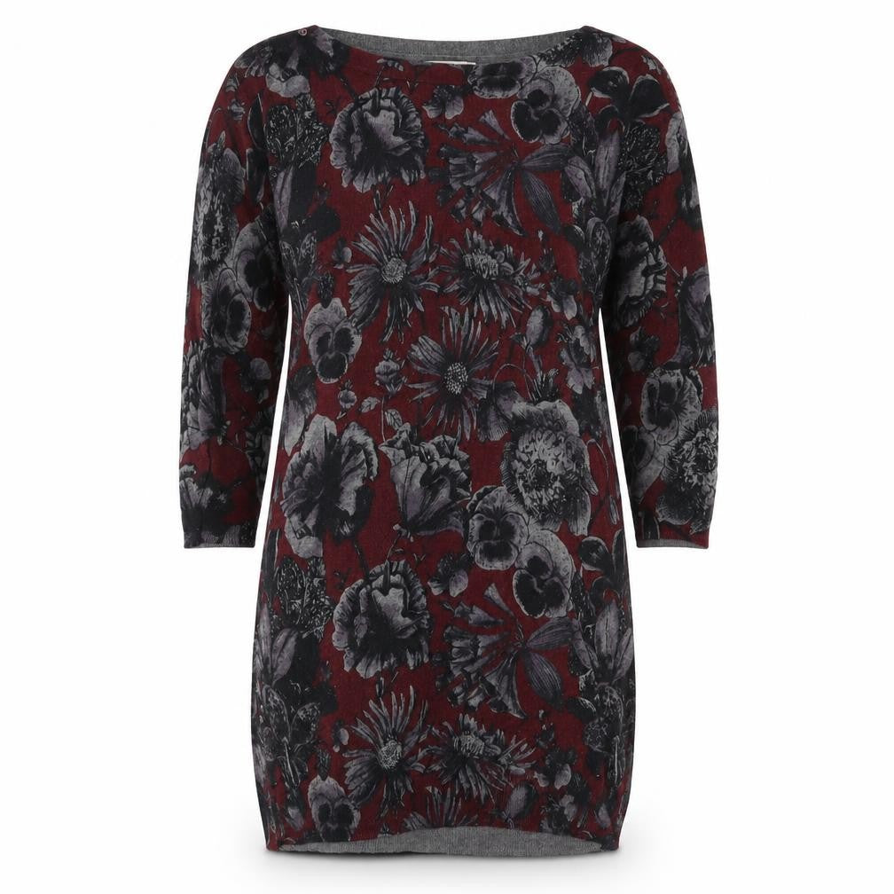 Front view of Next women’s red a-line, size UK 12