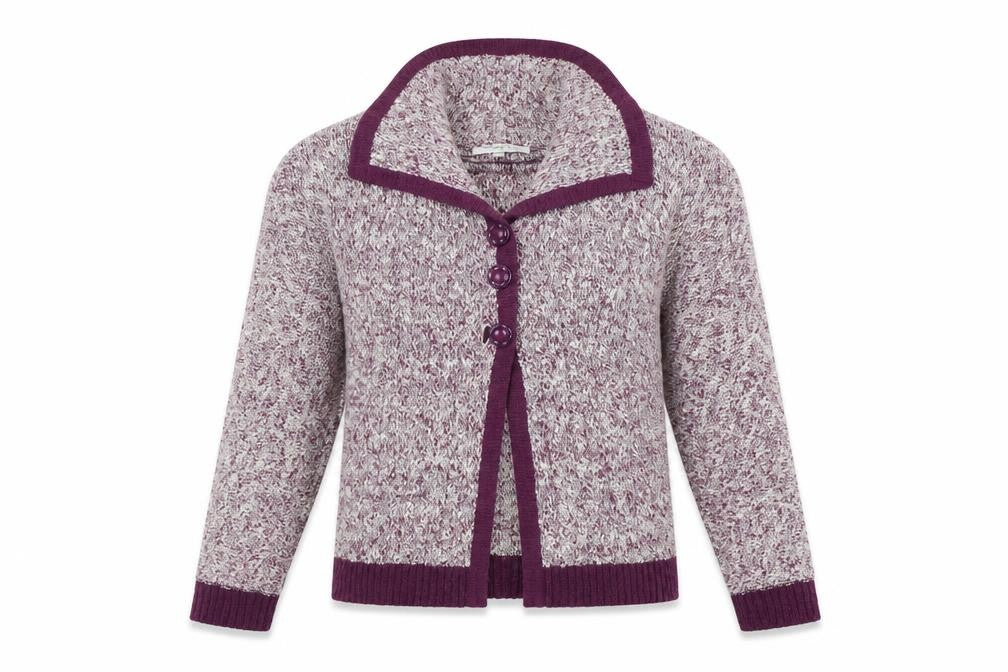 Elizabeth & SCOTT Womens Purple   Cardigan Jumper Size M