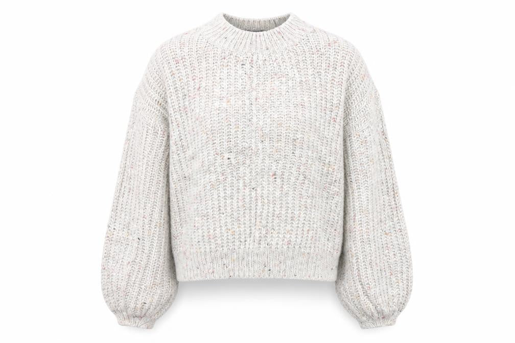 Front view of Primark women’s grey jumper, size M