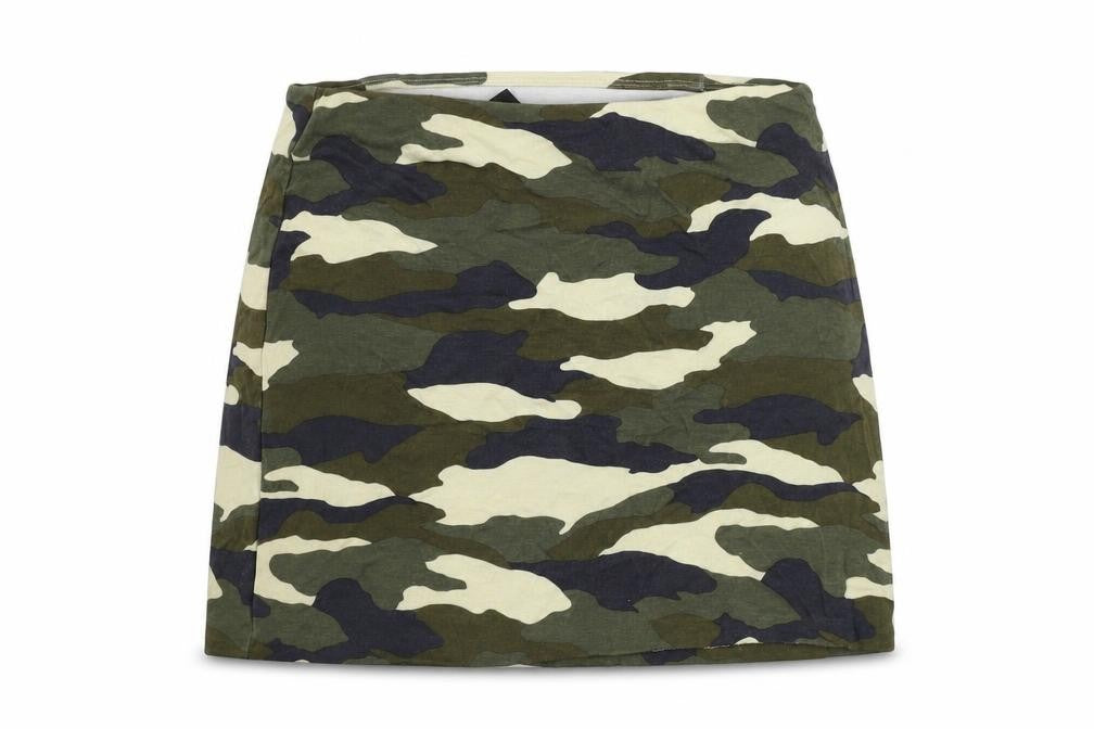 H&M  Womens Green Camouflage  A-Line Skirt Size S