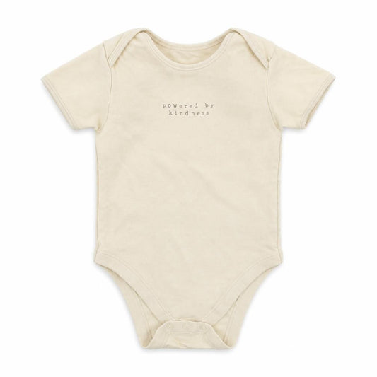 Front view of George boys’ beige babygrow one-piece, size 18-24, months
