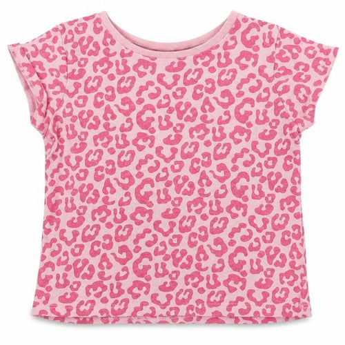 Pep&co      Girls Pink Animal Print  Basic T-Shirt Size 2-3 Years