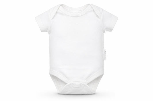 Front view of Next Baby White Babygrow One-Piece Size Newborn