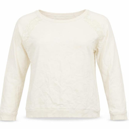Dorothy Perkins Womens Ivory   Pullover Jumper Size 12  - Lace inset on shoulders
