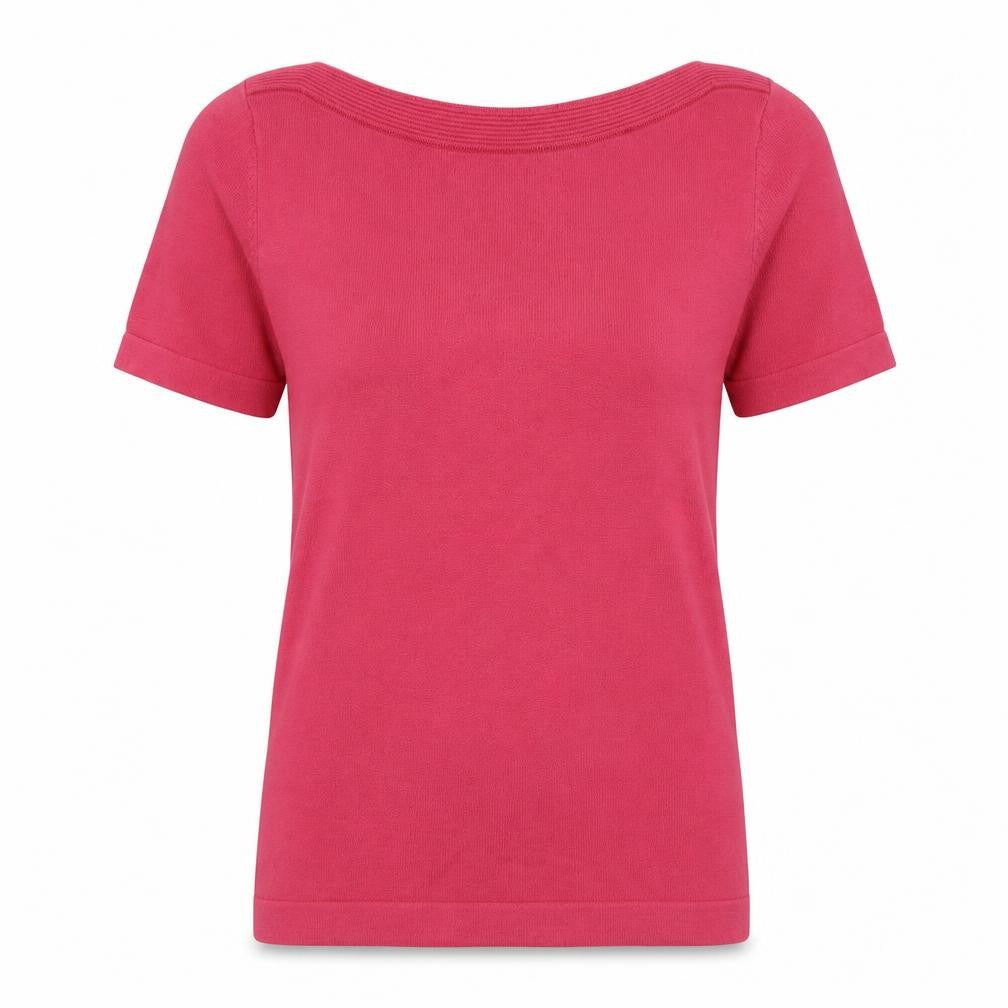 Front view of Next women’s pink jumper, size UK 10