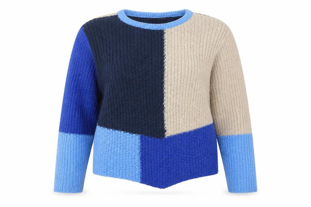 Front view of Fransa women’s multicoloured jumper, size L