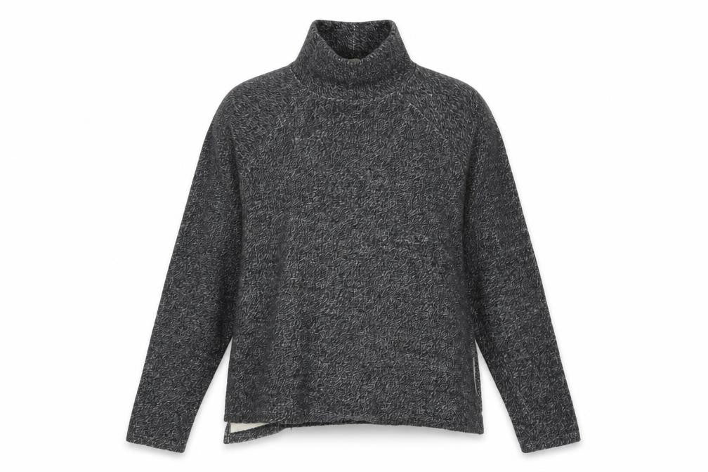 Front view of Zara women’s grey jumper, size S