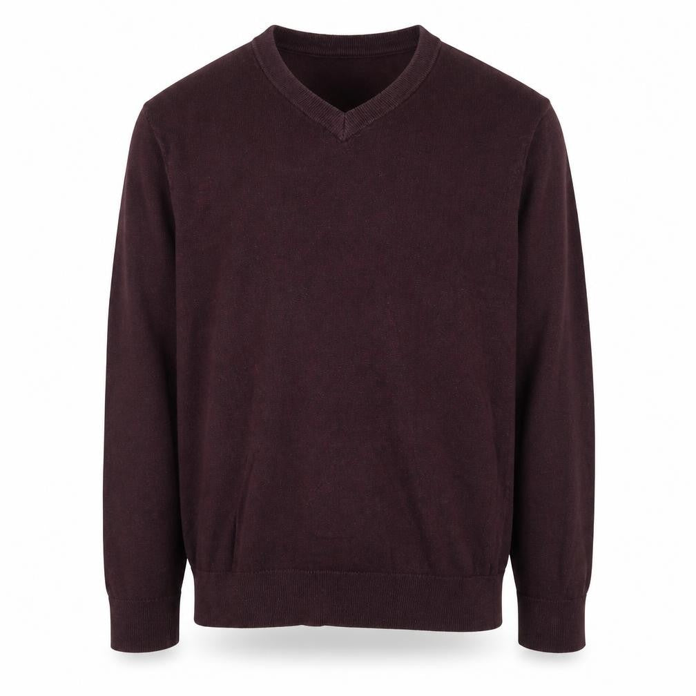 Front view of H&M men’s purple jumper, size S