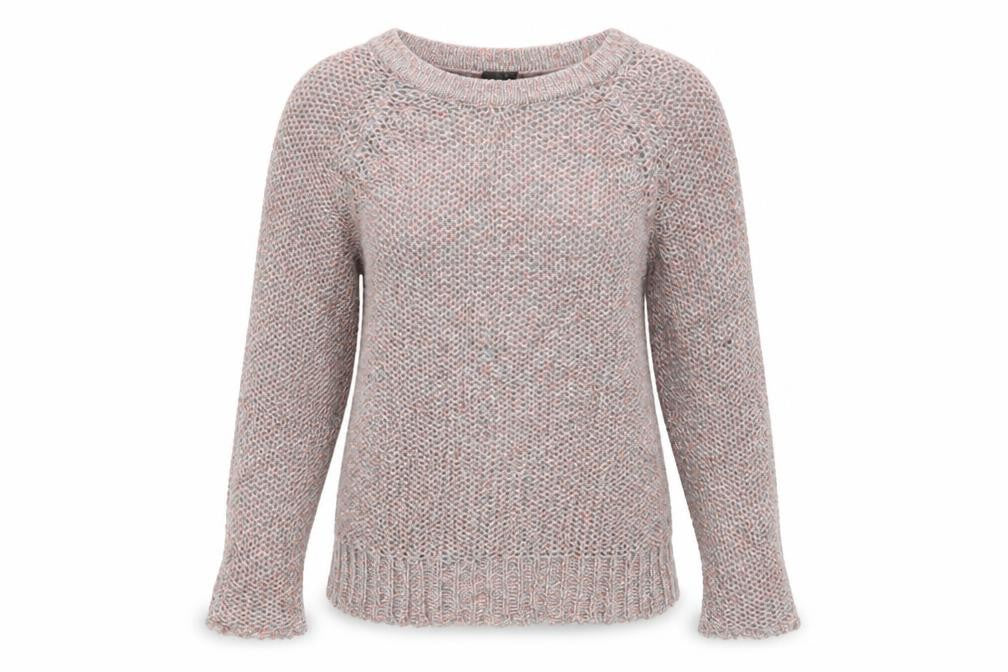 Front view of Topshop women’s multicoloured jumper, size UK 8