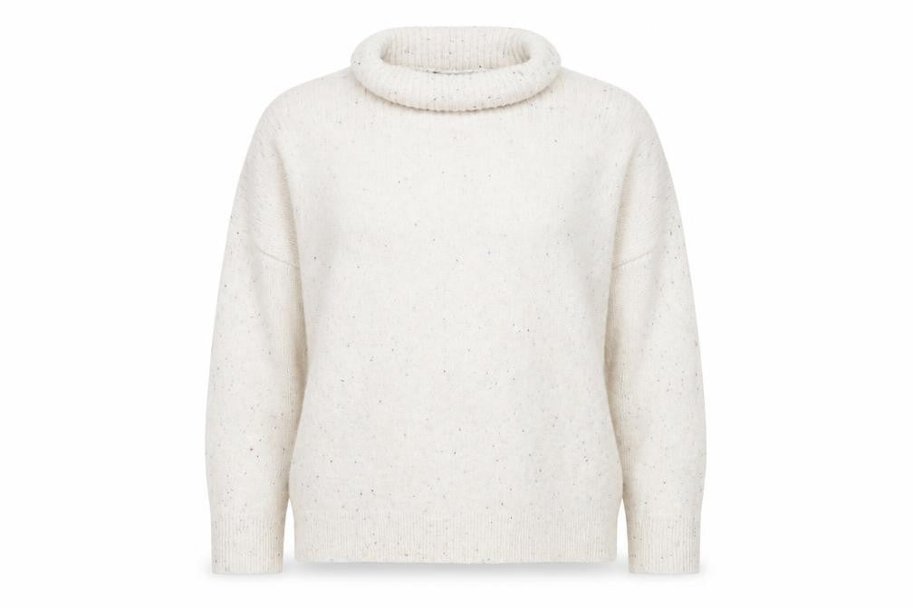 Front view of Oasis women’s white jumper, size M