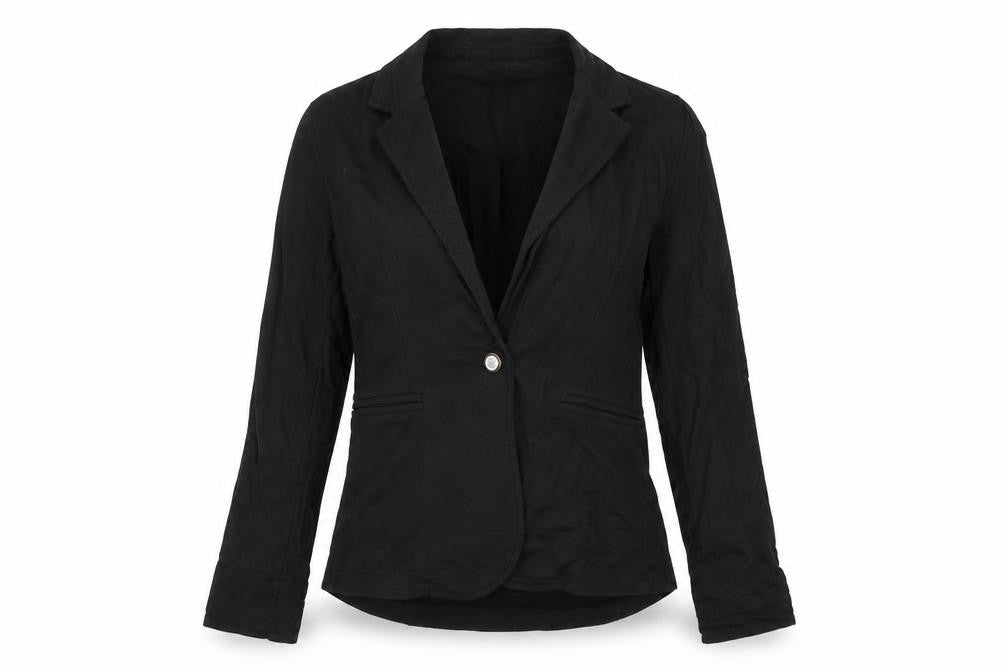 Front view of Atmosphere women’s black jacket, size UK 8