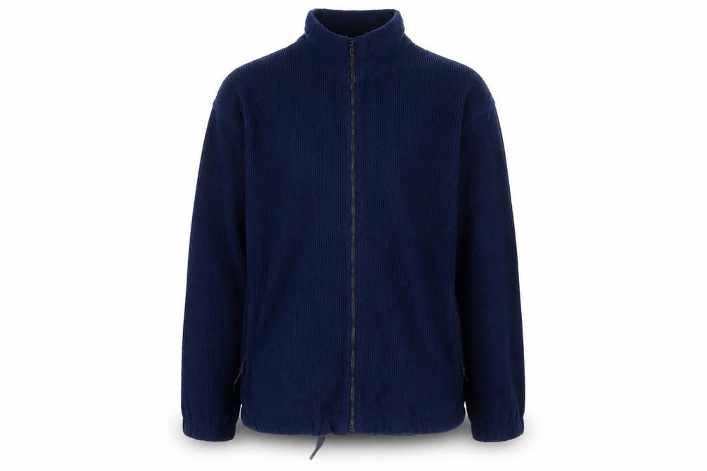 Front view of IMc Sport men’s blue full zip sweatshirt, size M