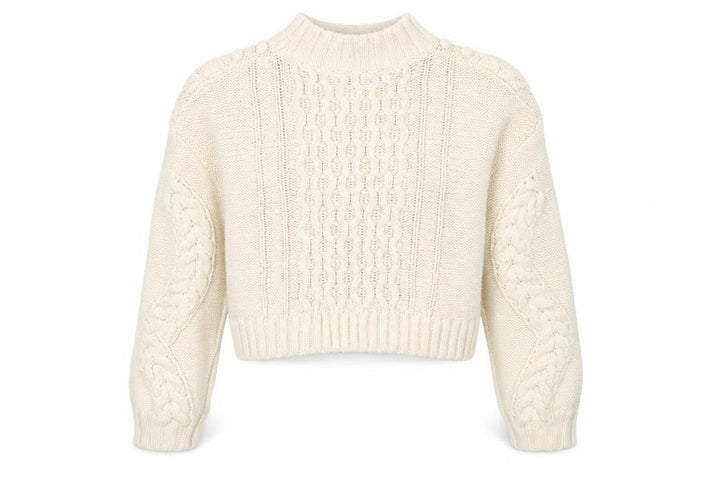 Nasty Gal Womens Ivory  Knit Pullover Jumper Size M