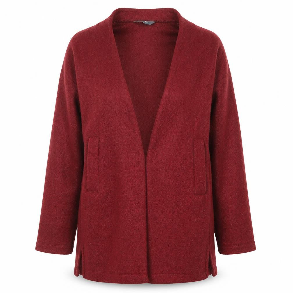 Front view of Principles women’s red jacket, size UK 14