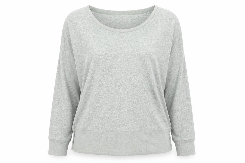Front view of Next women’s green pullover sweatshirt, size UK 14