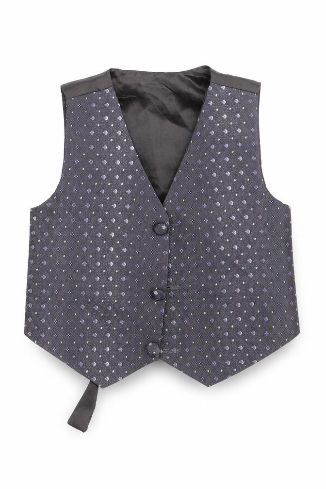 JAMES MORGAN Boys Black Floral  Jacket Waistcoat Size 12 Months