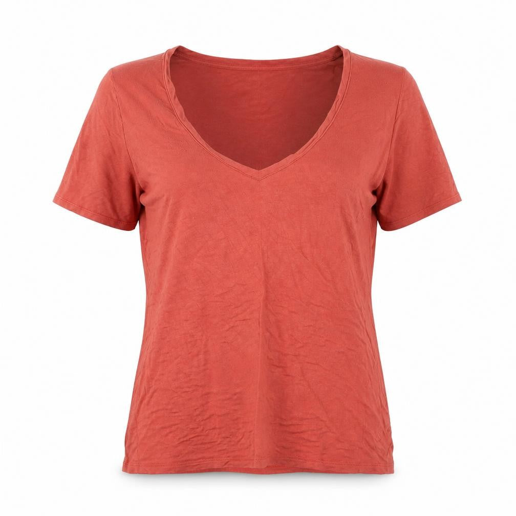 Front view of Next women’s red basic blouse, size UK 10